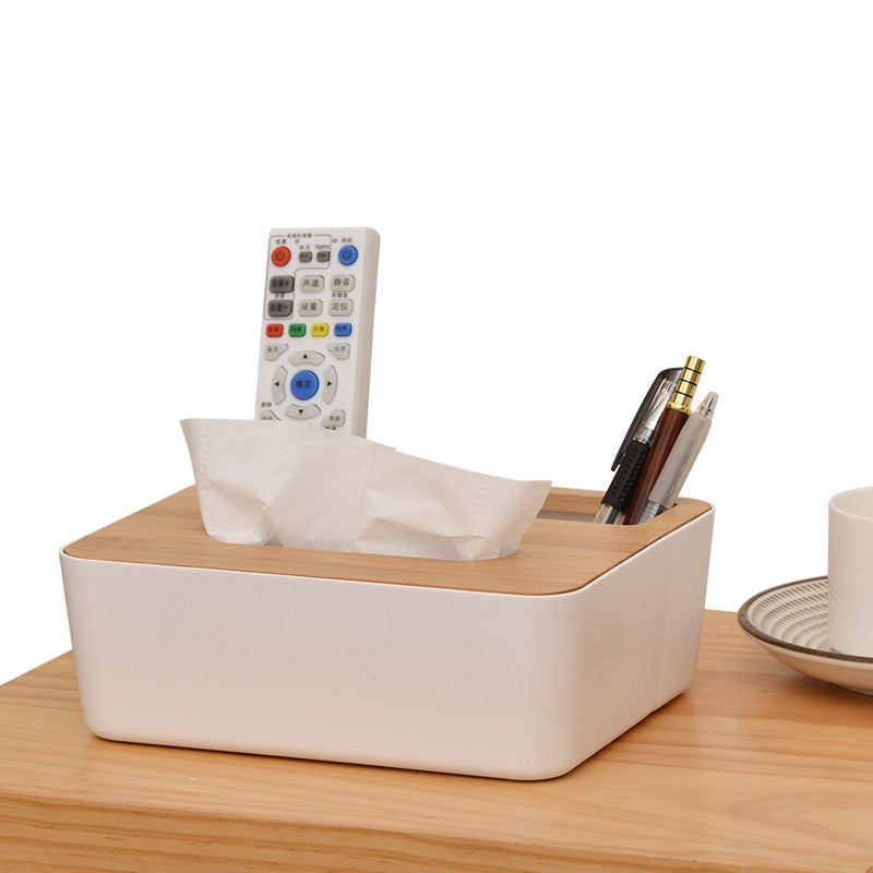 Nordic Bamboo Tissue Box Cover