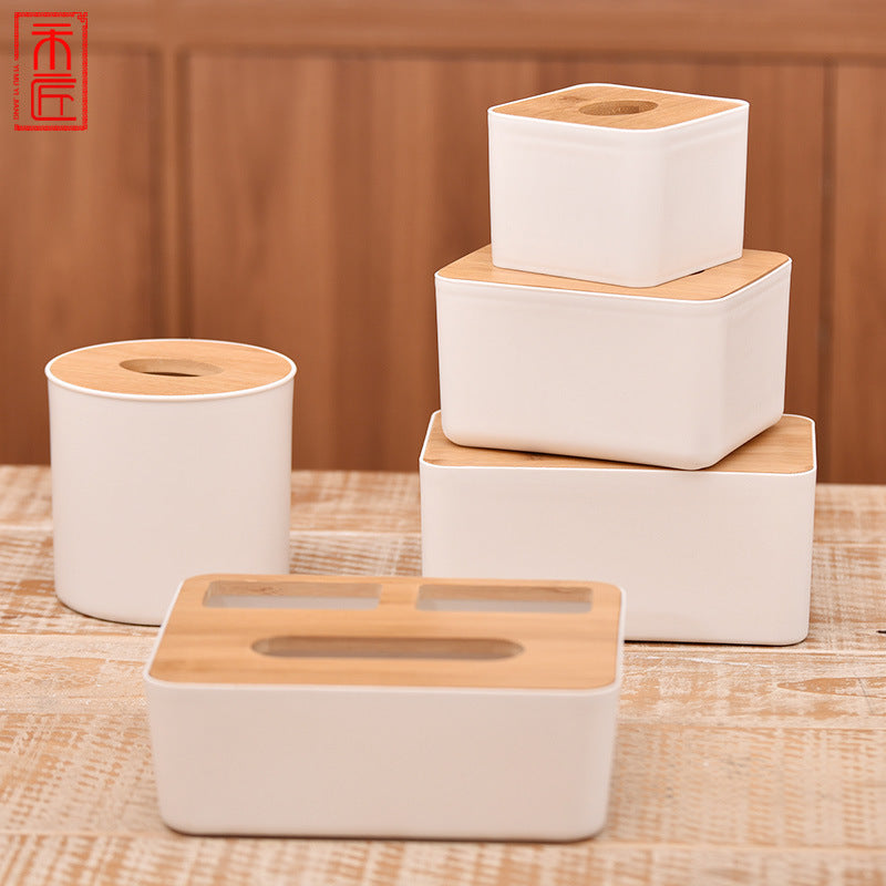Nordic Bamboo Tissue Box Cover