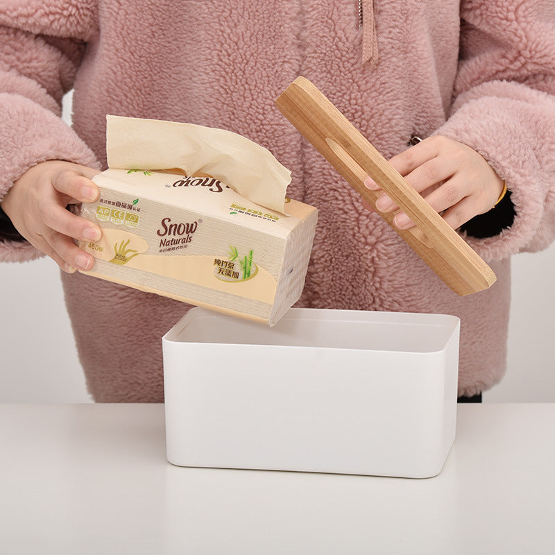 Nordic Bamboo Tissue Box Cover