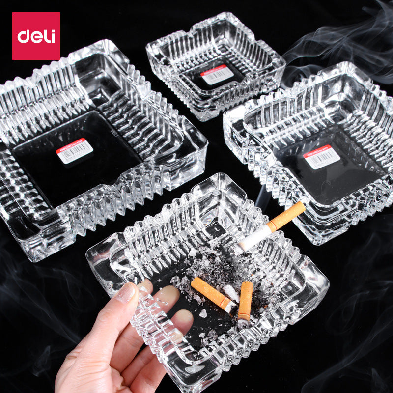 Thickened Glass Cylinder Ashtray