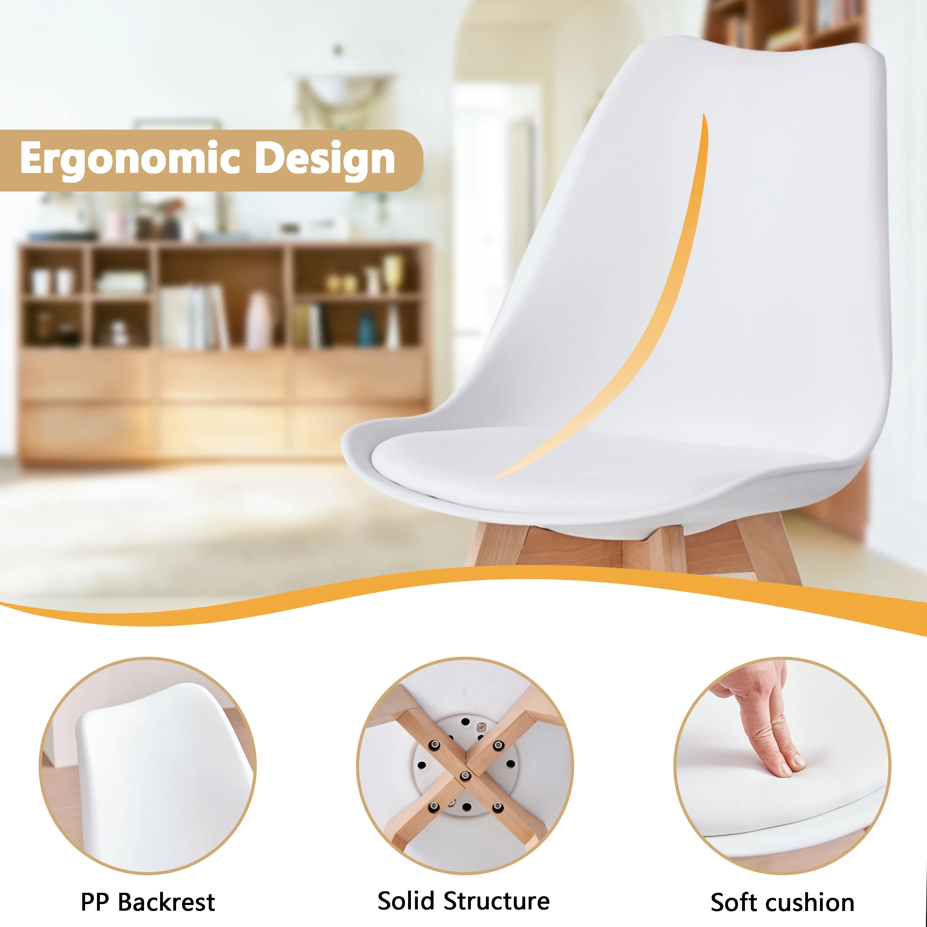 EGOONM Nordic Dining Chairs Set