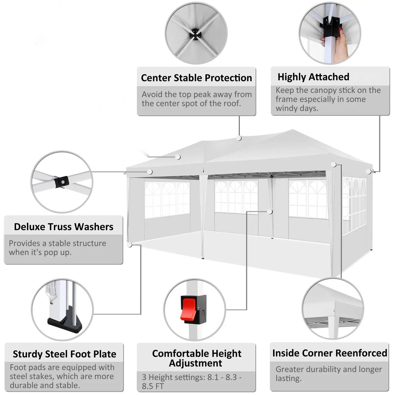 10x20 Pop-Up Canopy Tent