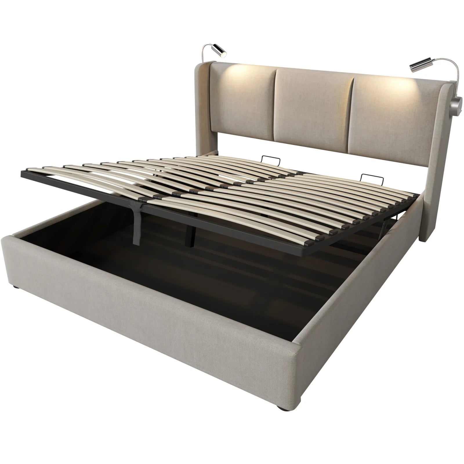 Linen Chest Bed With Lamp