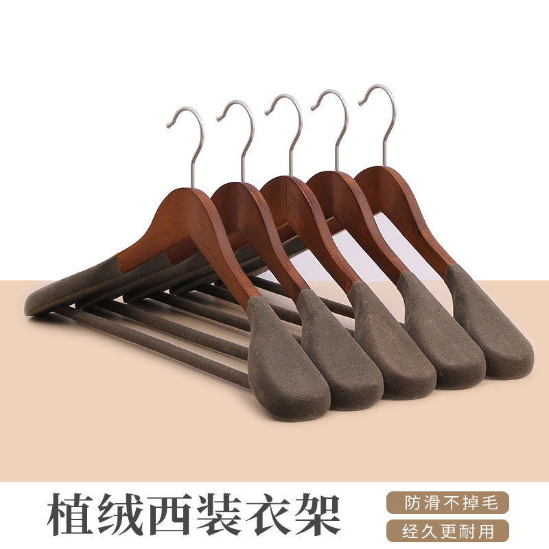 Solid Wood Wide-Shoulder Suit Hanger