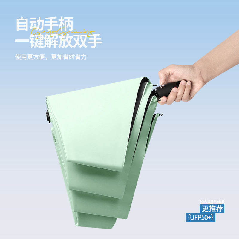 Ultralight Automatic Trifold Sun Umbrella