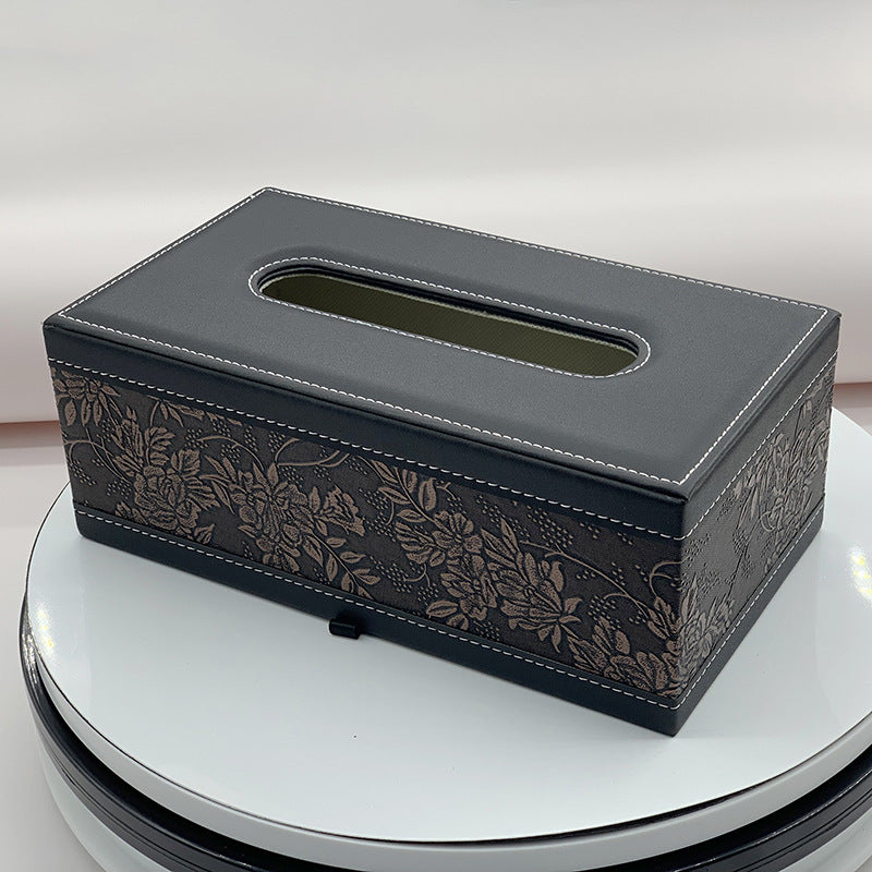Leather Rectangular Tissue Box Cover