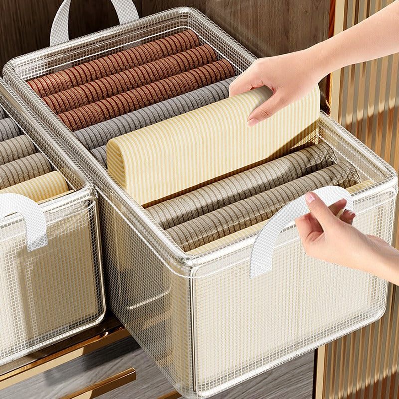 Transparent Folding Clothes Storage Box