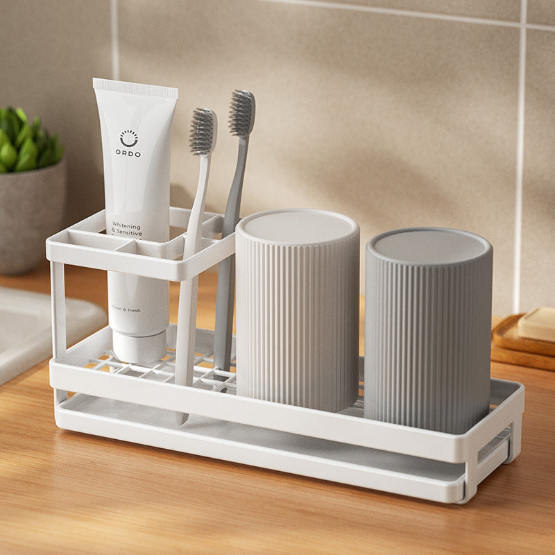 Bathroom Toothbrush & Gargle Cup Rack