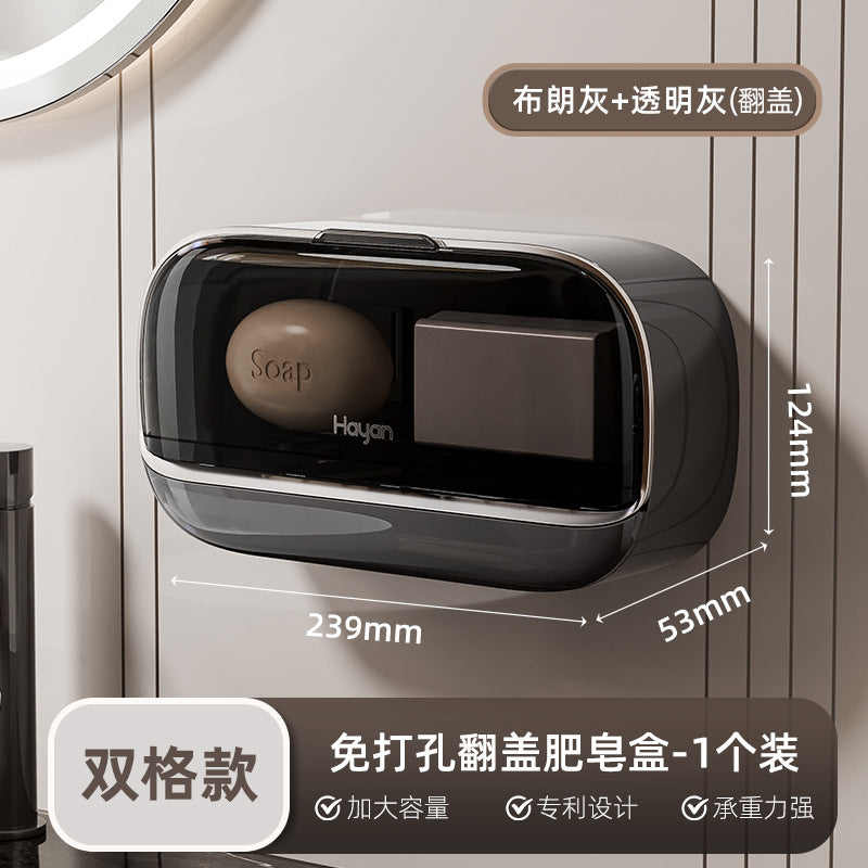 Wall-Mounted Draining Soap Box