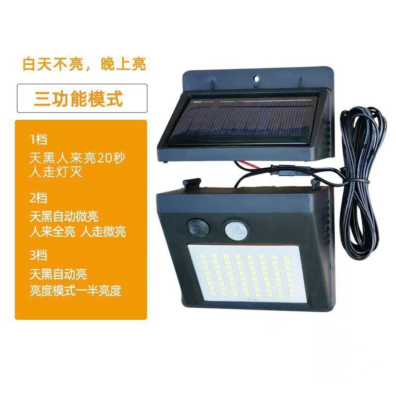 Solar Motion Sensor Street Wall Lamp