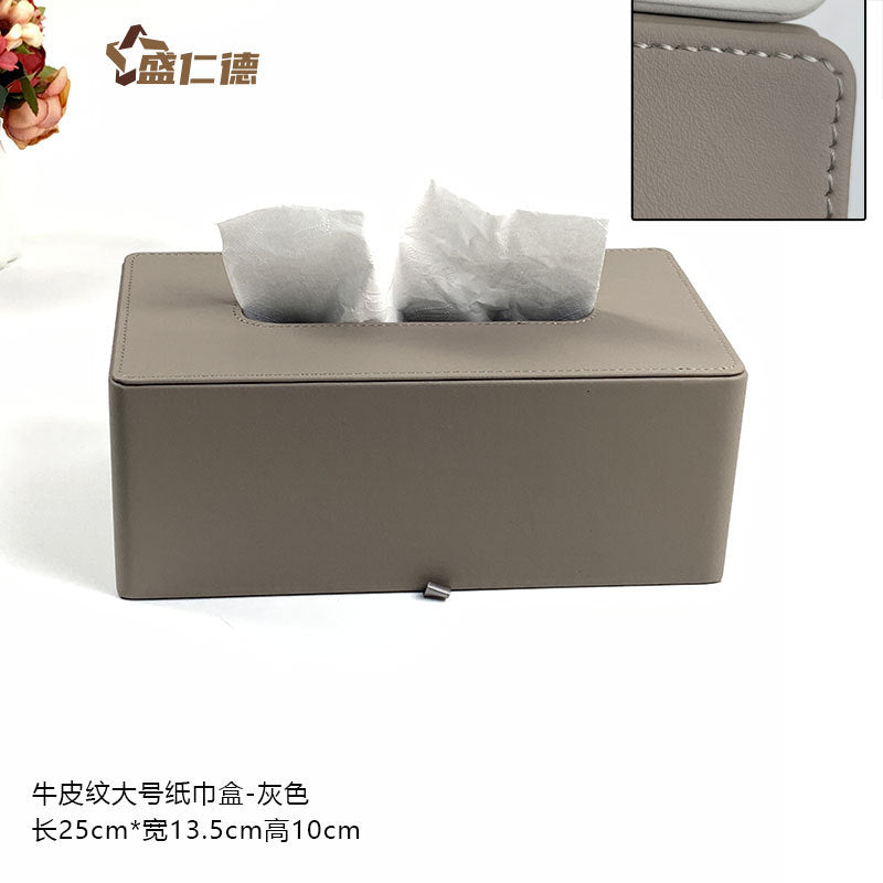 Leather Rectangular Tissue Box Cover