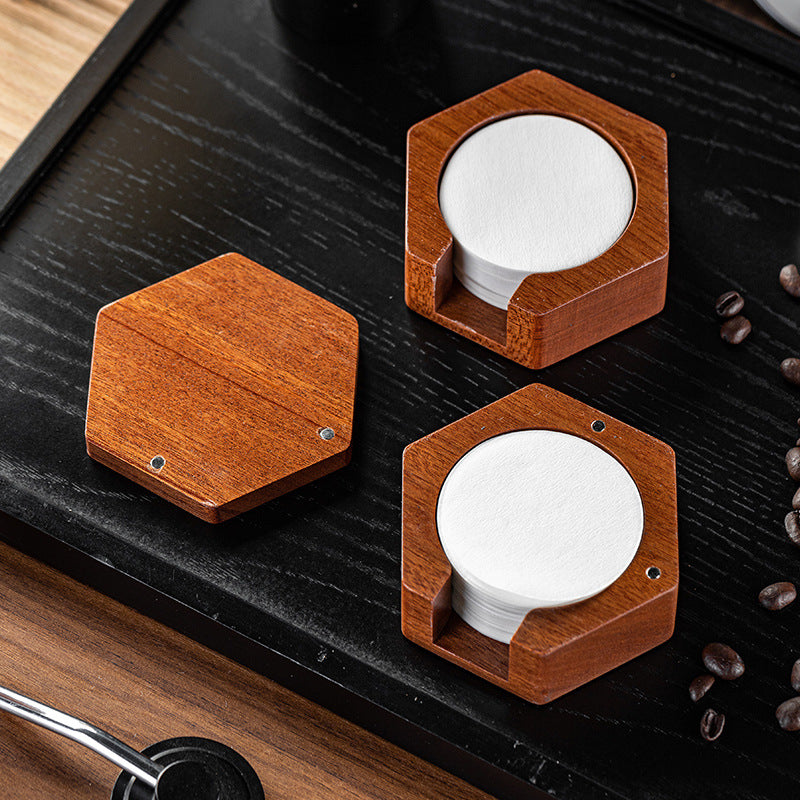 Wooden Coffee Filter Paper Holder - 51/53/58mm