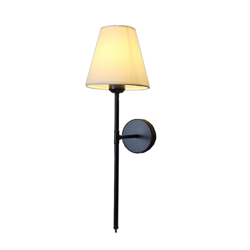 Fabric Shade Bedside Wall Lamp