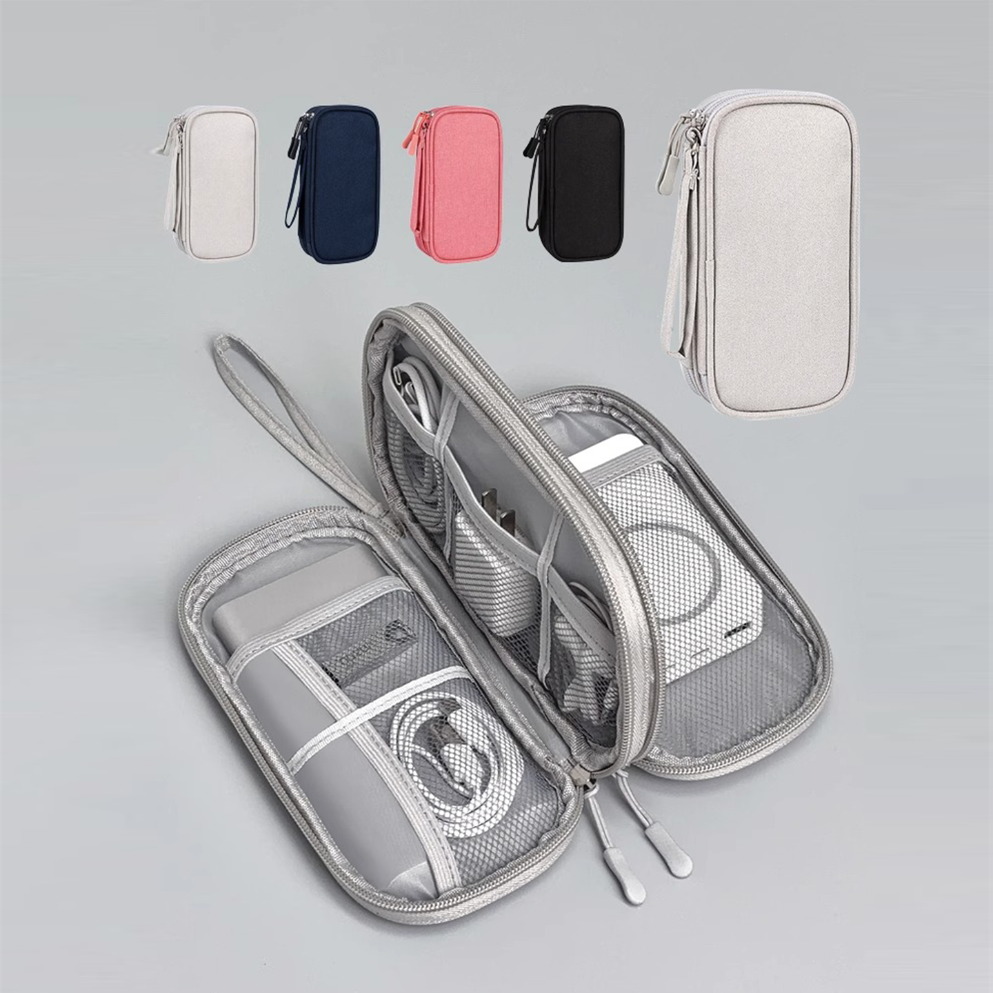 Multi-Layer Cable & Charger Storage Bag