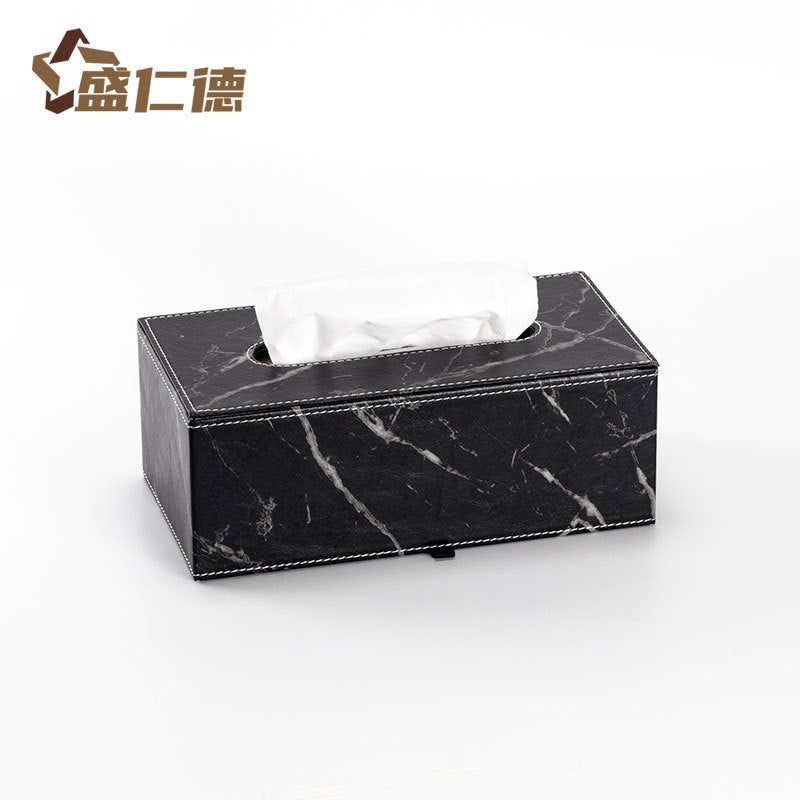 Leather Rectangular Tissue Box Cover