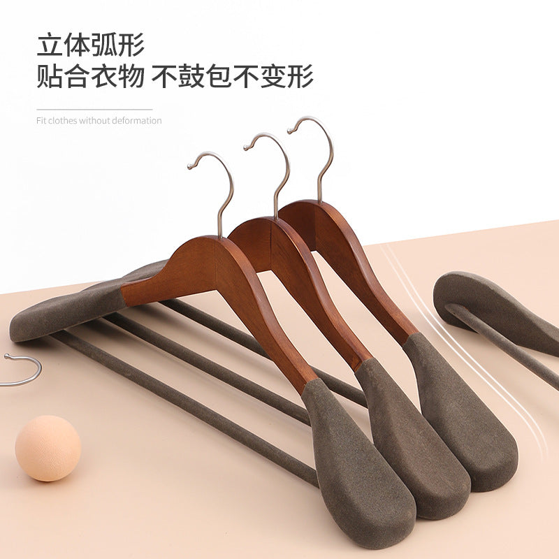 Solid Wood Wide-Shoulder Suit Hanger