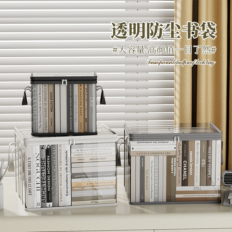 Stackable Transparent Book Storage Box
