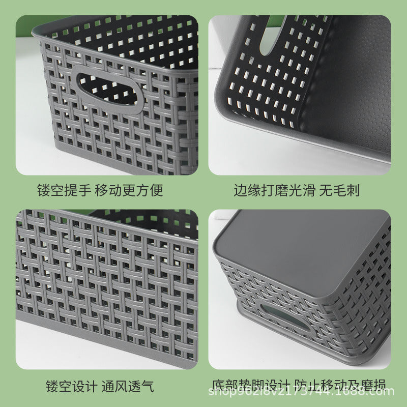 Plastic Desktop Storage Basket