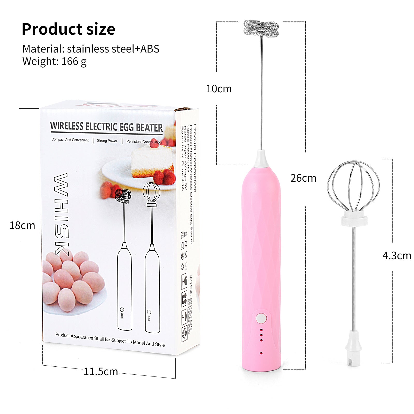 Cordless Milk Frother & Egg Beater
