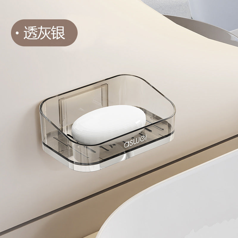 Wall-Mounted Double-Layer Soap Rack