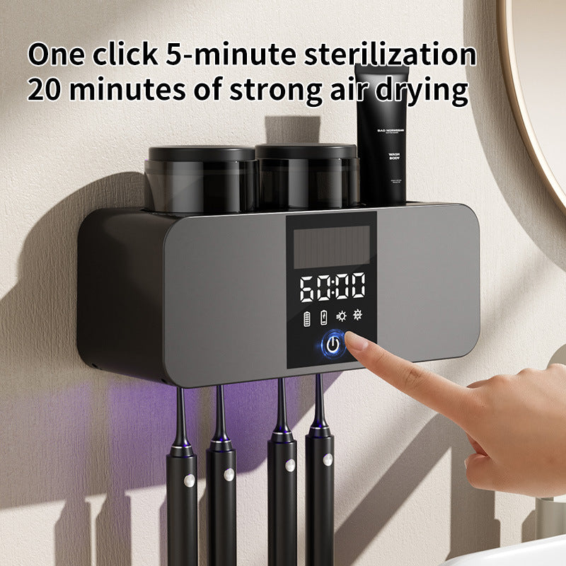 UV Toothbrush Sterilizer with Cup Holder