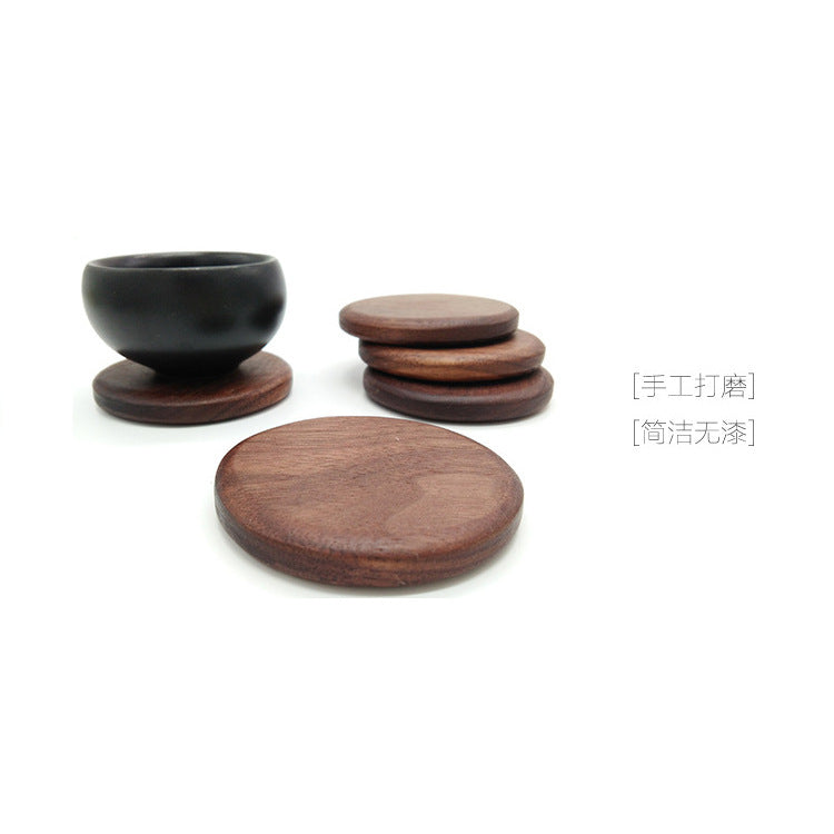 Black Walnut Square Wooden Coasters