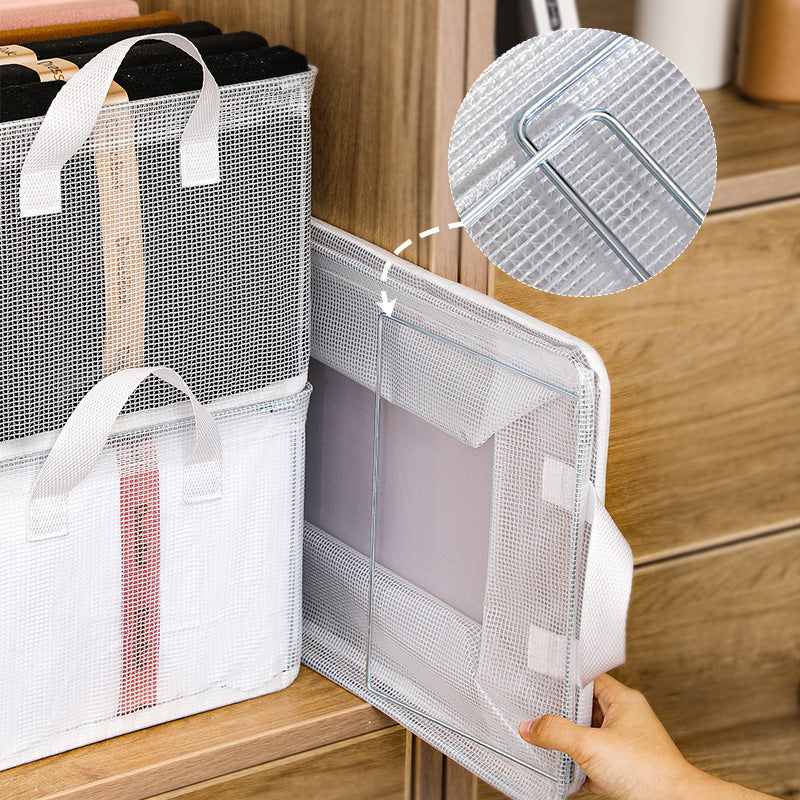 Transparent Folding Clothes Storage Box