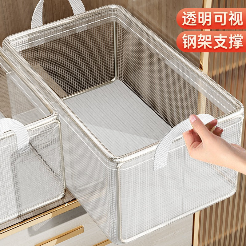 Transparent Folding Clothes Storage Box