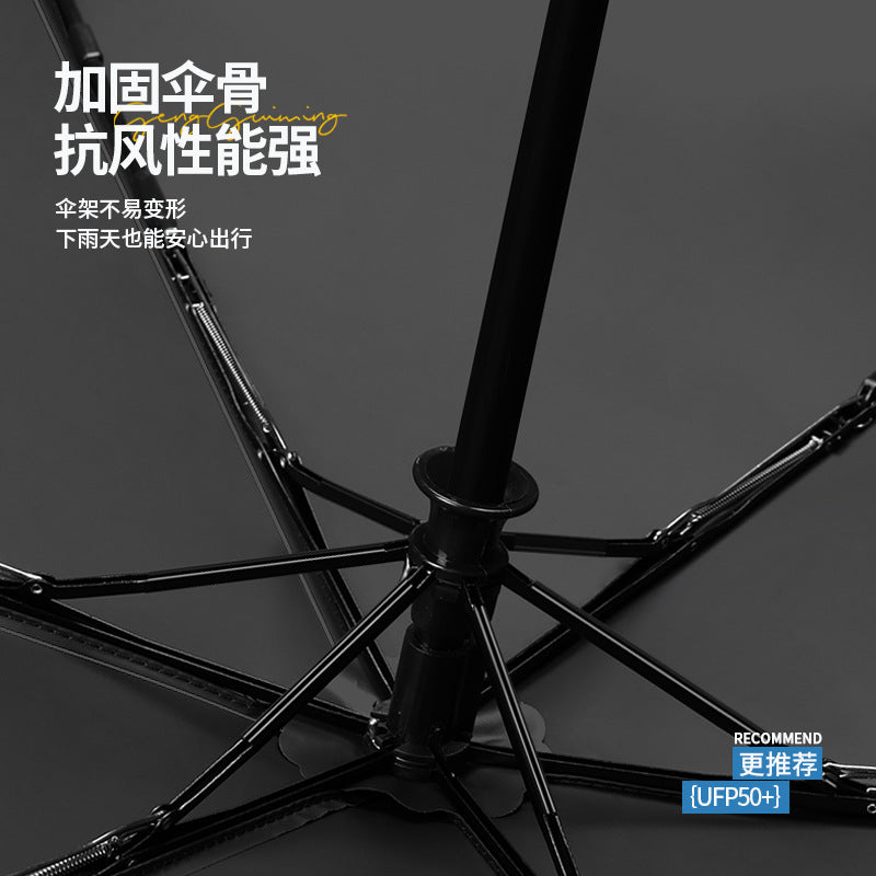Ultralight Automatic Trifold Sun Umbrella