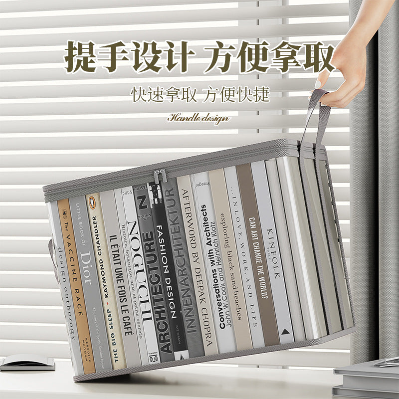 Stackable Transparent Book Storage Box