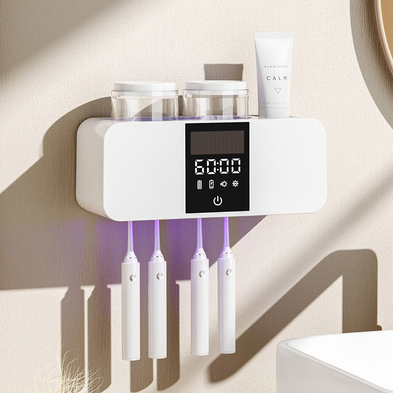 UV Toothbrush Sterilizer with Cup Holder