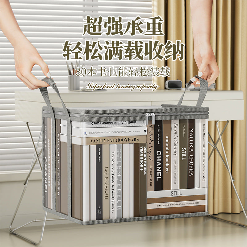 Stackable Transparent Book Storage Box