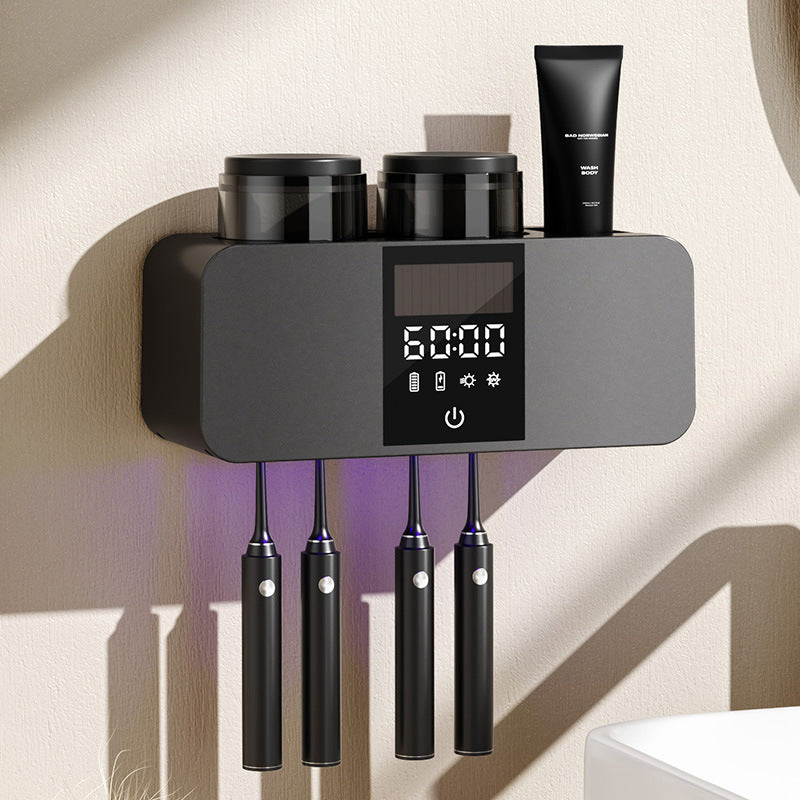 UV Toothbrush Sterilizer with Cup Holder
