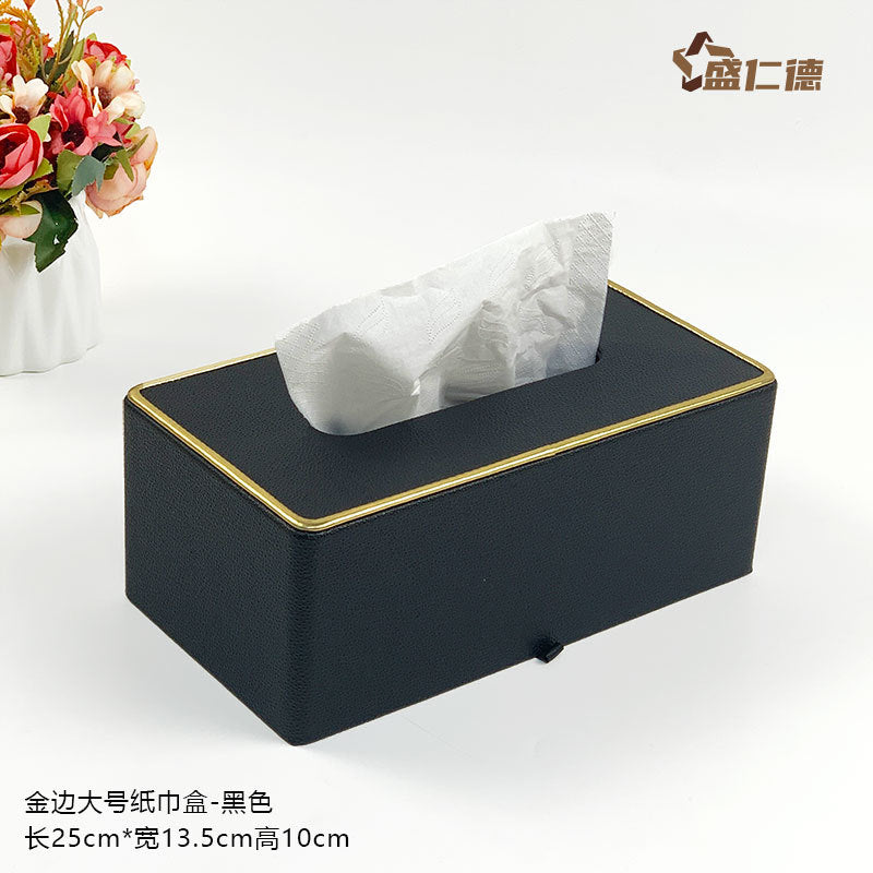 Leather Rectangular Tissue Box Cover
