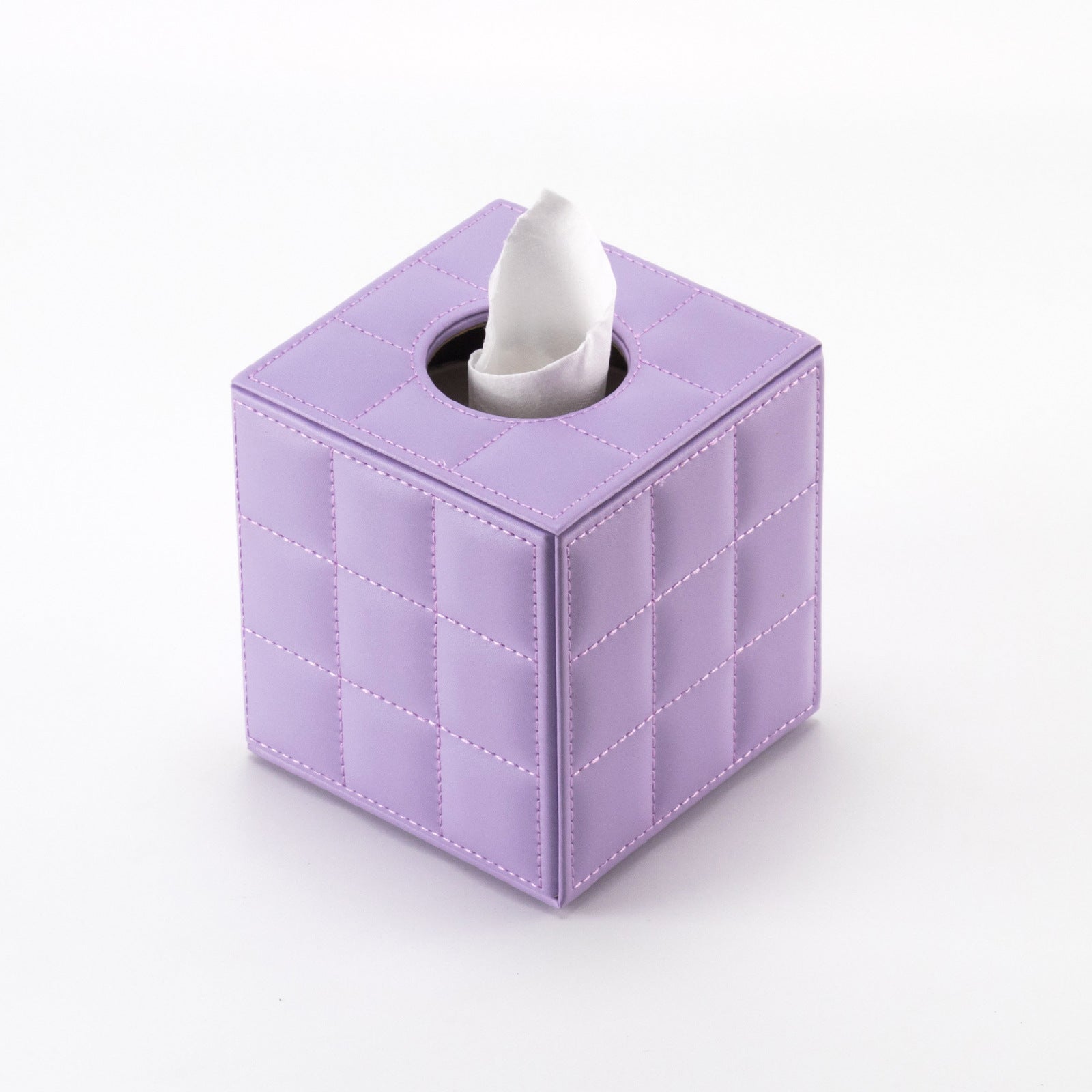 Leather Square Toilet Roll Holder Box