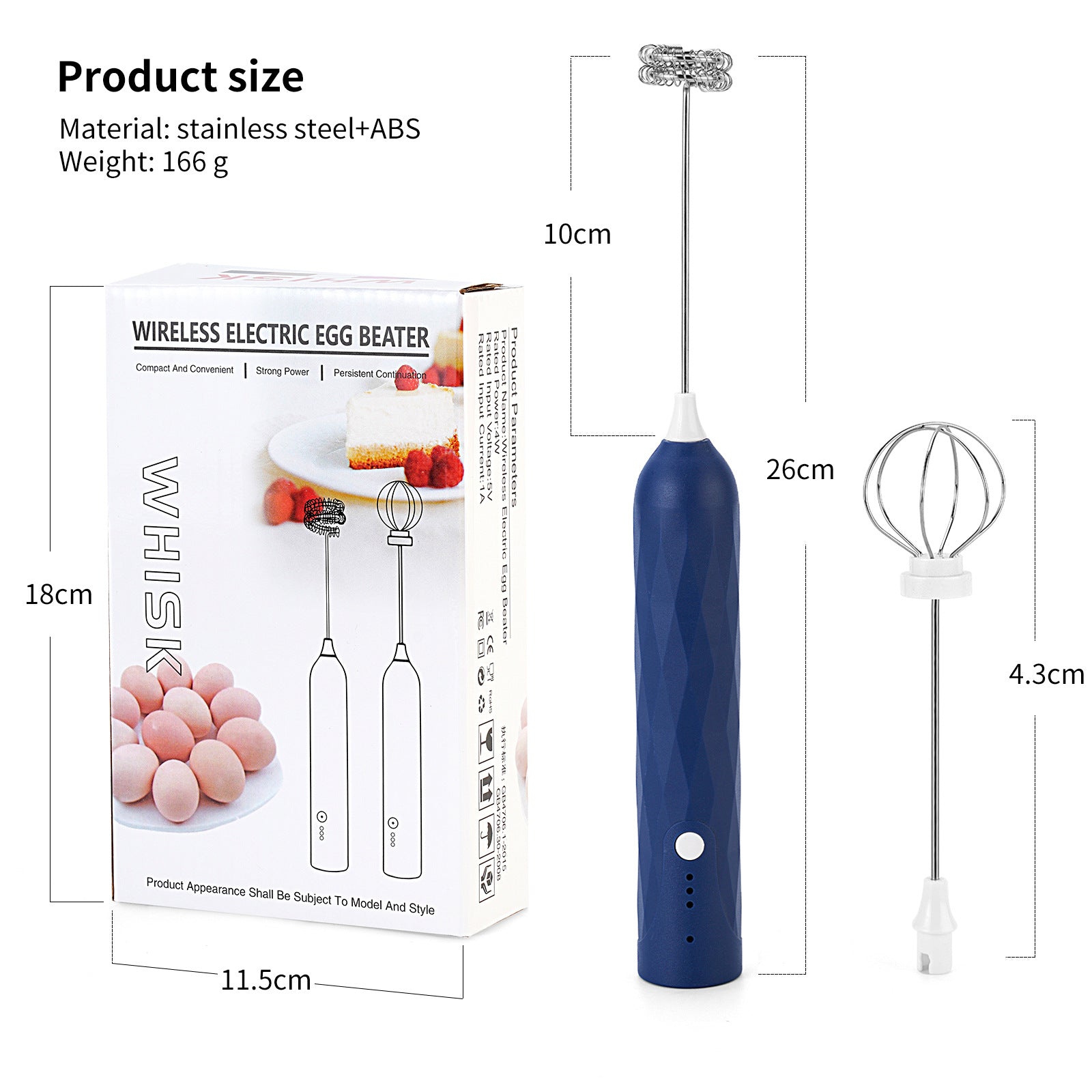 Cordless Milk Frother & Egg Beater