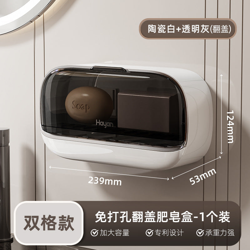 Wall-Mounted Draining Soap Box