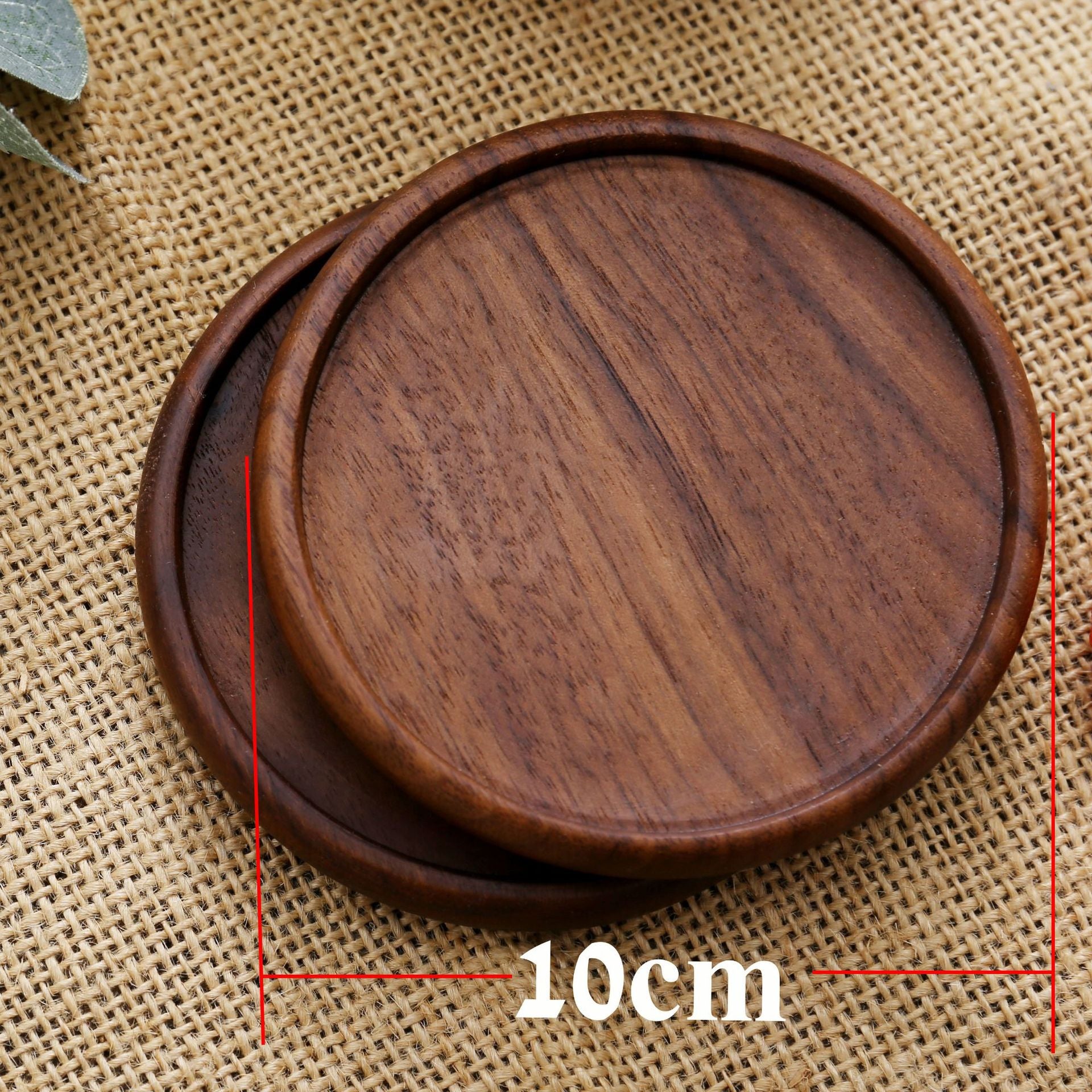 Black Walnut Square Wooden Coasters