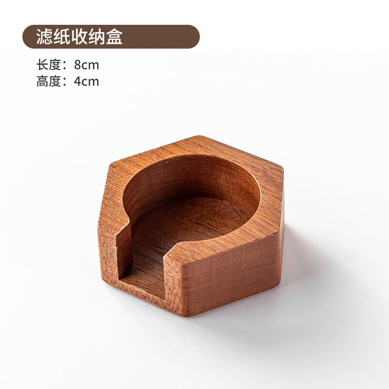 Wooden Coffee Filter Paper Holder - 51/53/58mm
