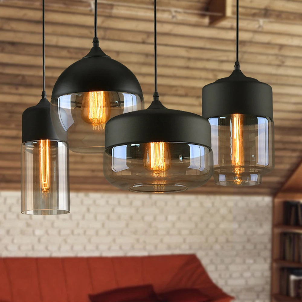 Modern Glass Hanging Pendant Lamp
