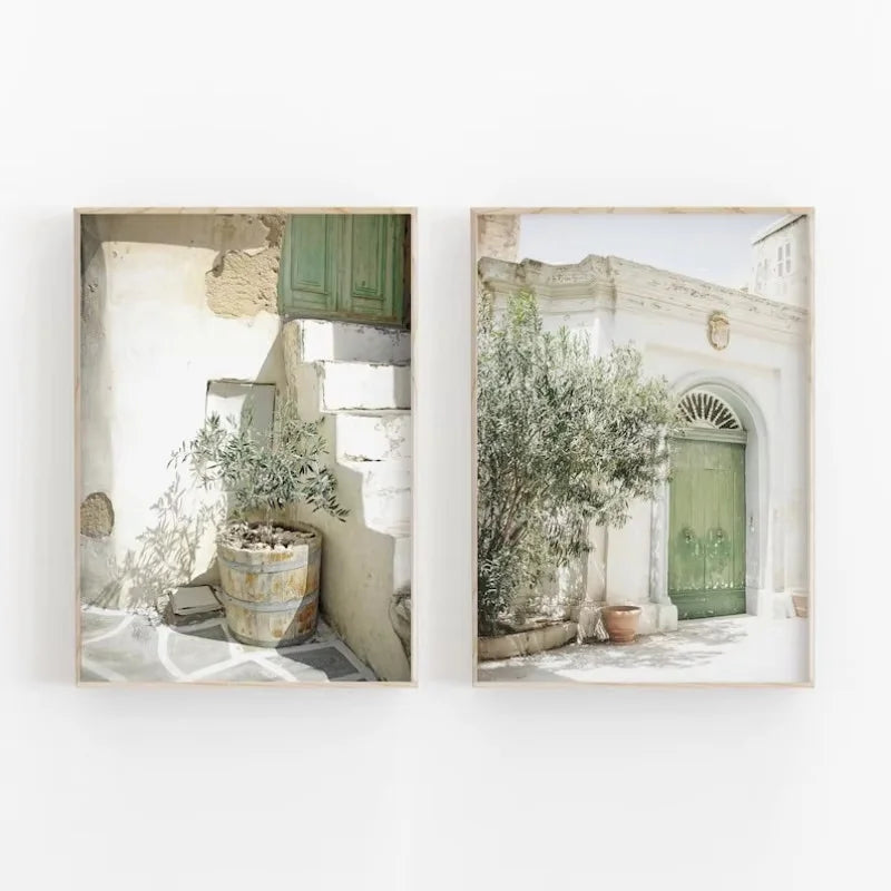 Olive Tree Botanical Art Prints (Set of 2)