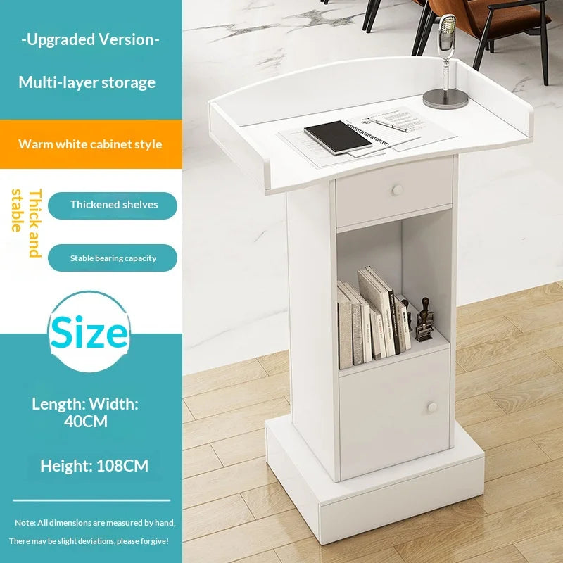 Rolling Adjustable Podium Lectern