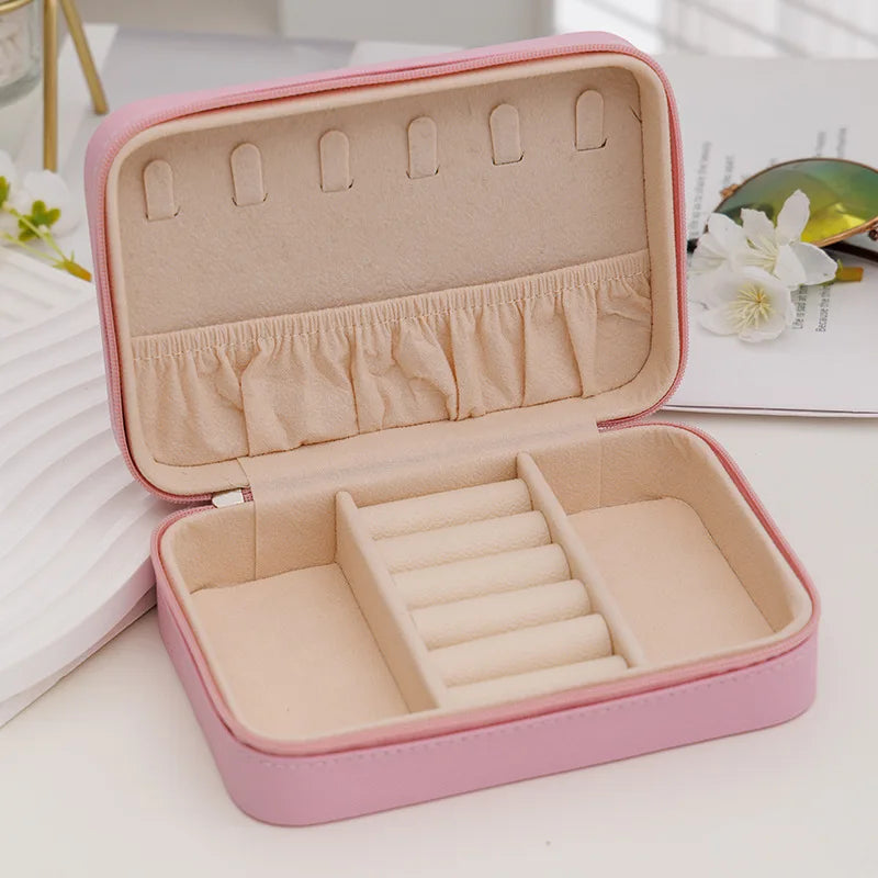 Leather Travel Jewelry Box