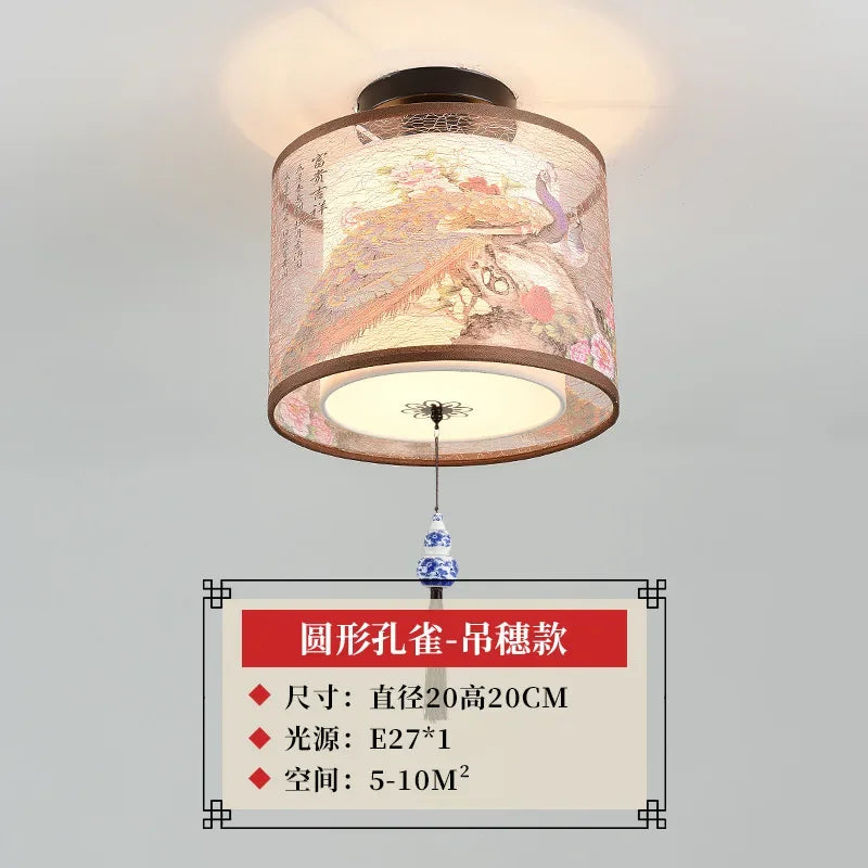 Chinese Lotus Pendant Ceiling Light