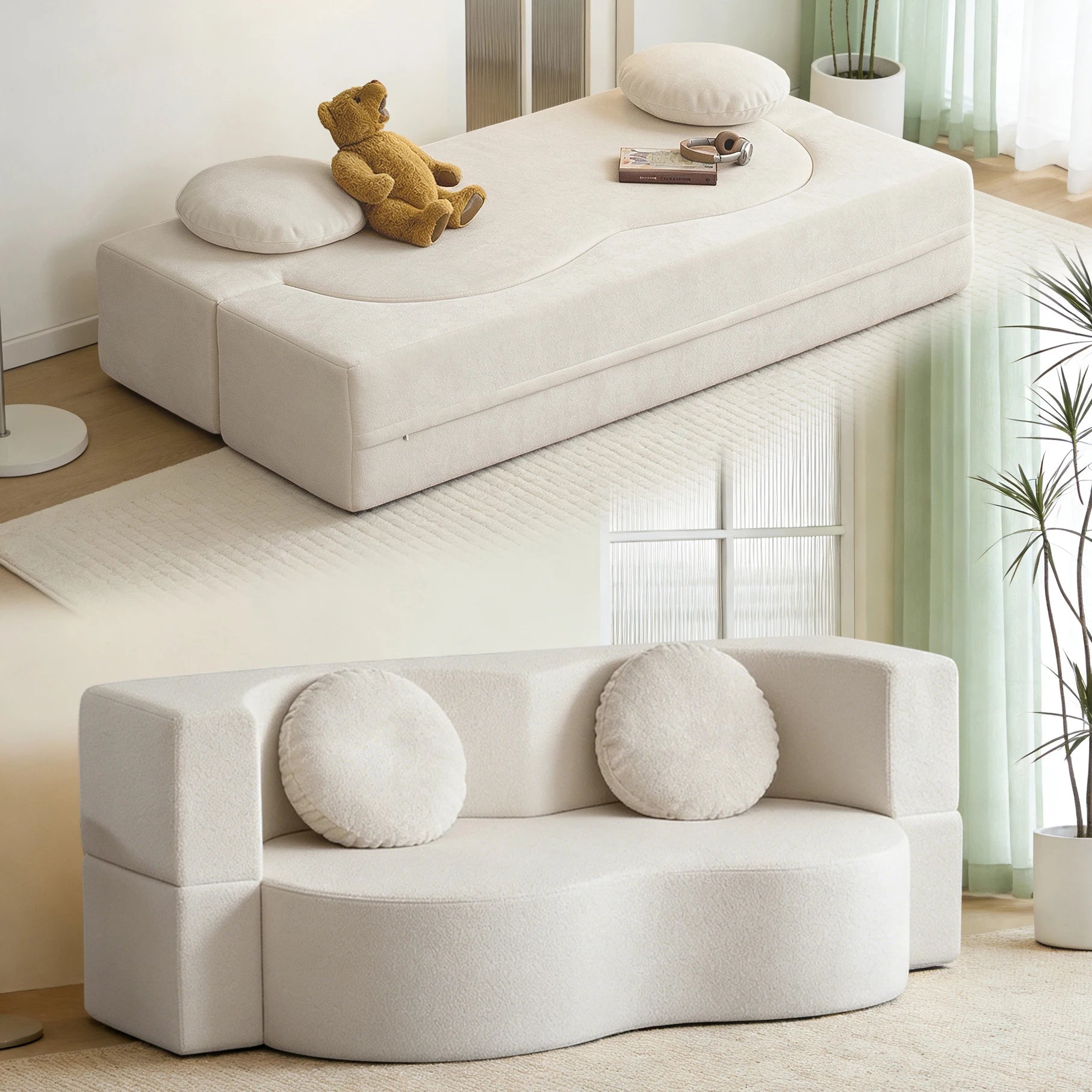 Vacuum Compression Retro Sofa Bed
