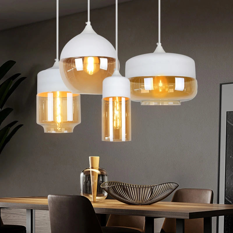 Modern Glass Hanging Pendant Lamp