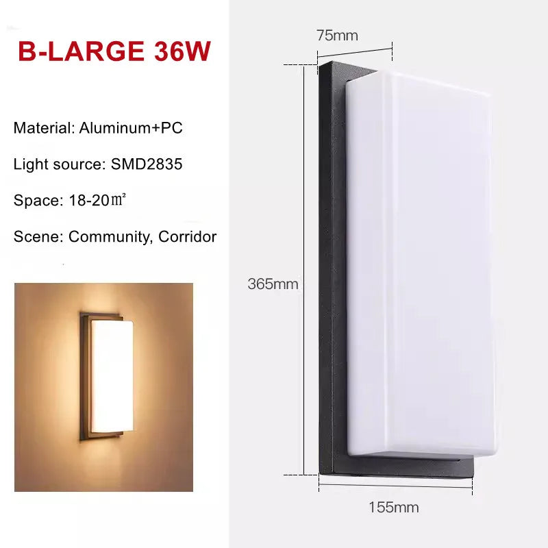 Aluminium Outdoor LED Wall Light