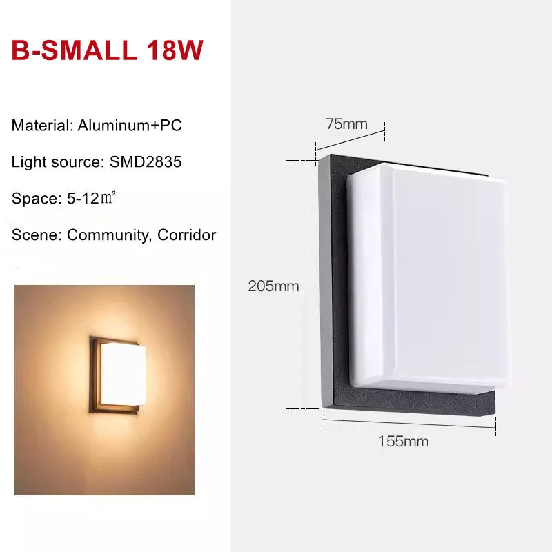 Aluminium Outdoor LED Wall Light
