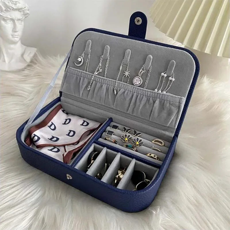 PU Leather Travel Jewelry Case