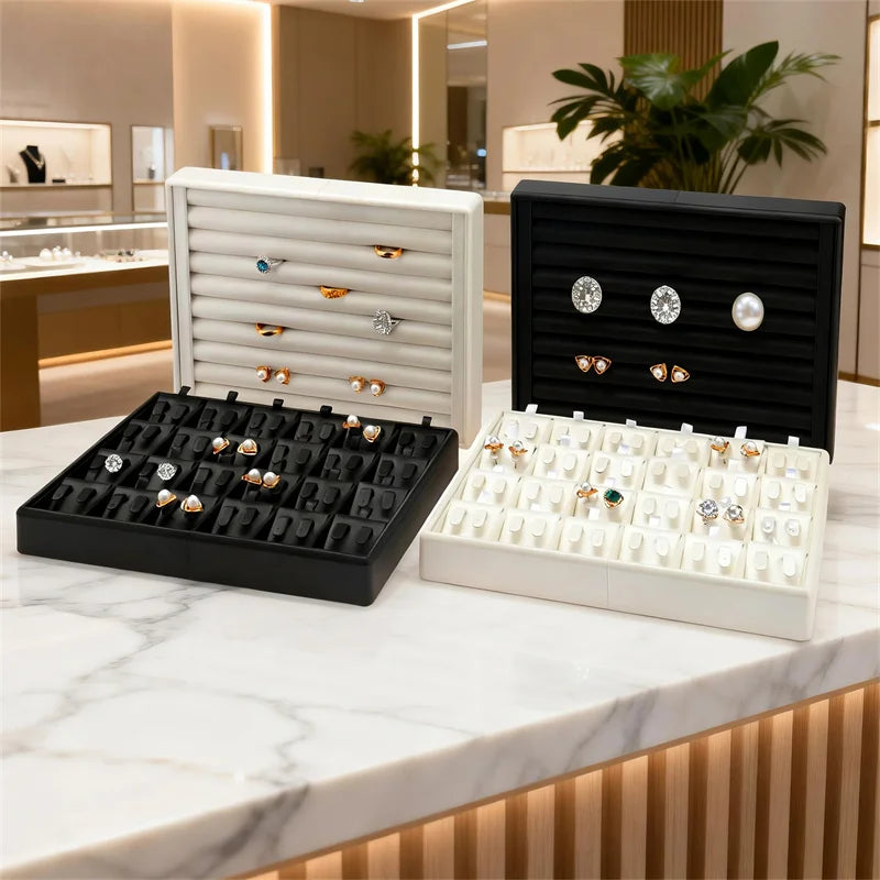 Stackable Leather Ring Tray